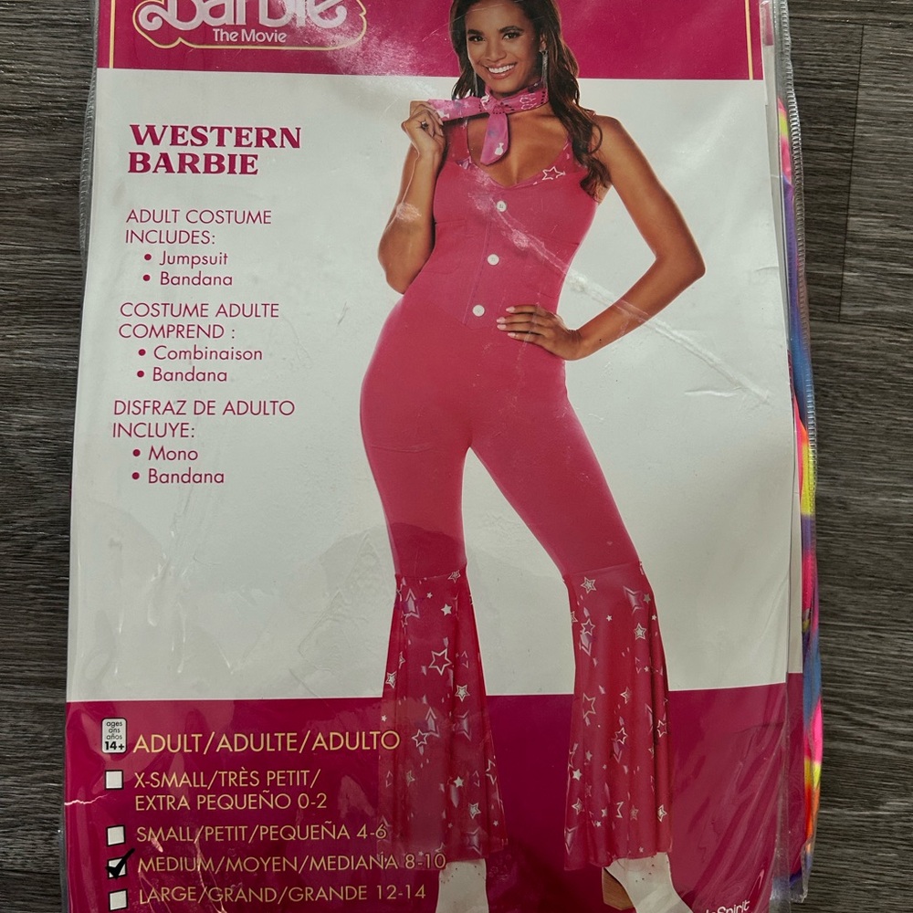 Barbie Western Jumpsuit - Vibrant Pink